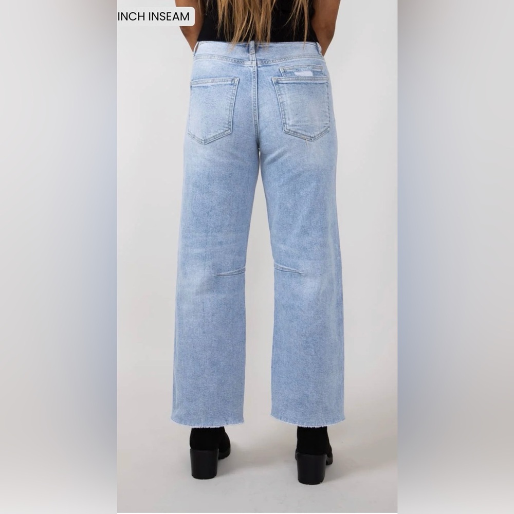 New Vervet High Rise Baggy Barrel Jeans 24W - Picture 4 of 12